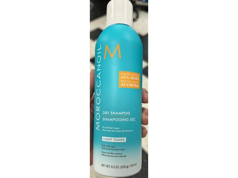 Moroccanoil Dry Shampoo, Light Tones, 8.2 oz/300 mL