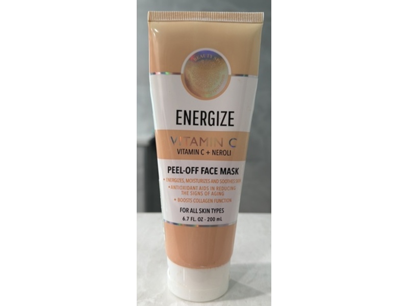 My Beauty Spot Energize Peel-Off Face Mask, Vitamin C + Neroli, 6.7 fl oz/200 mL