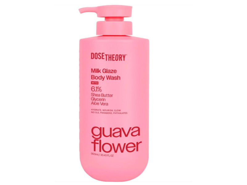 DoseTheory Milk Glaze Body Wash, Guava Flower, 30.43 fl oz/900 mL