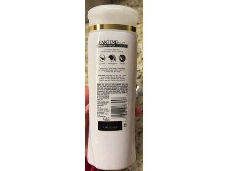 Pantene Pro-V Damage Detox Scalp Care Shampoo, 12.6 fl oz/375 mL