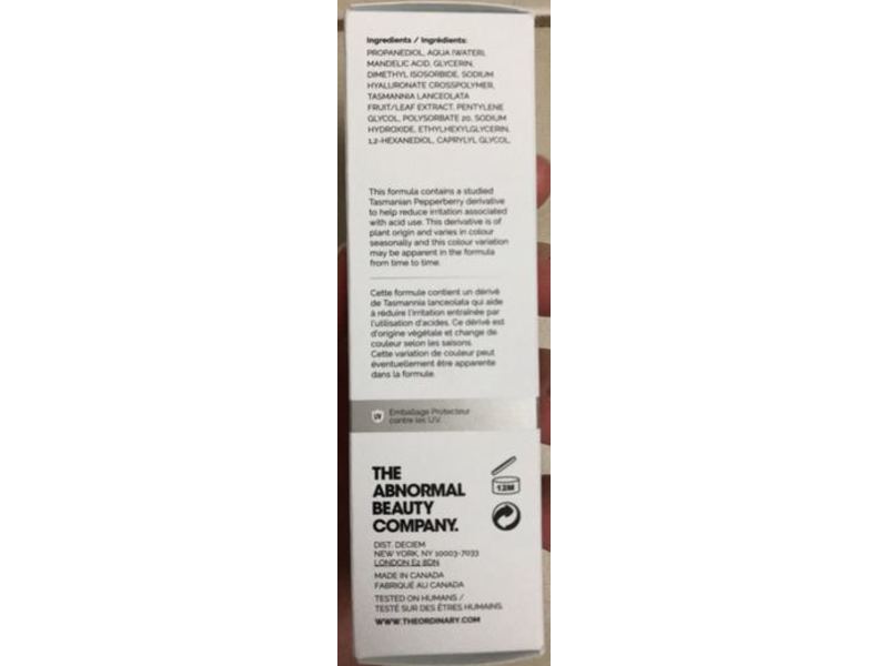 The Ordinary Mandelic Acid 10% + Ha, 1 fl oz/30 mL