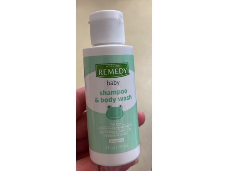 Medline Remedy Baby Shampoo & Body Wash, Unscented, 2 fl oz/59 mL