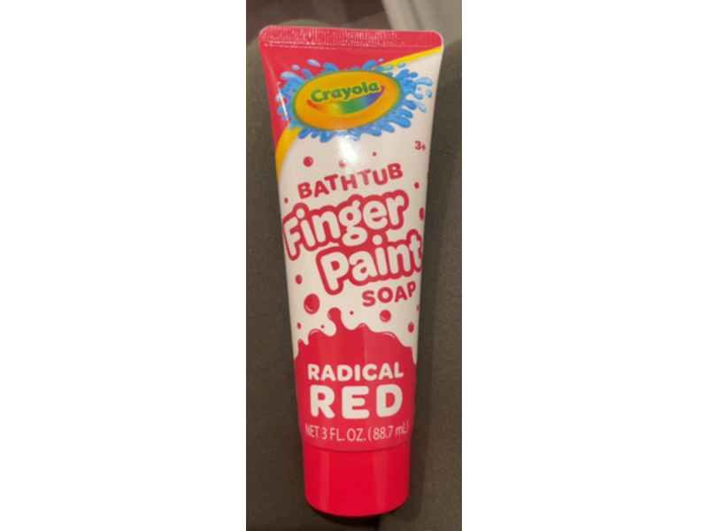 Crayola Bath Tub Finger Paint Soap, Radical Red, 3 fl oz/88.7 mL