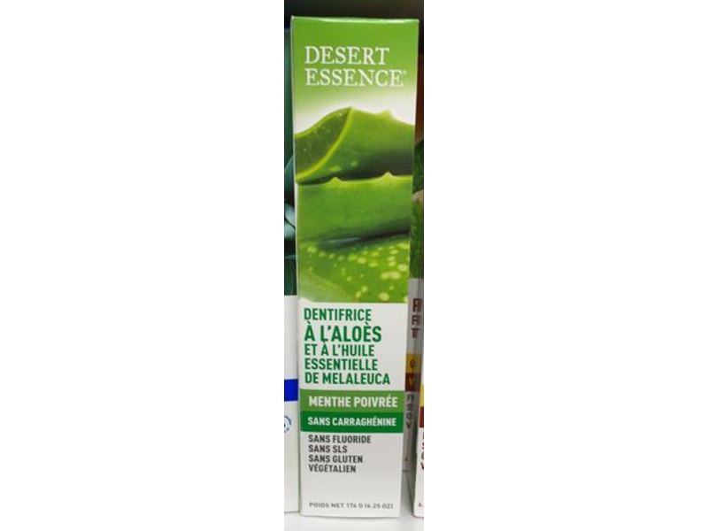 Desert Essence Aloe & Tea Tree Oil Toothpaste, 6.25 oz/176 g