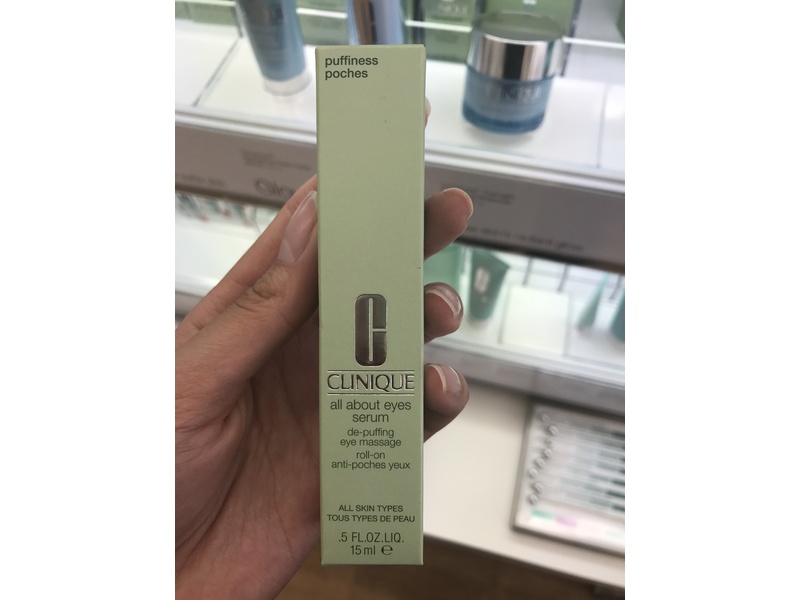 Clinique All About Eyes Serum Depuffing Eye Massage, 0.5 fl oz