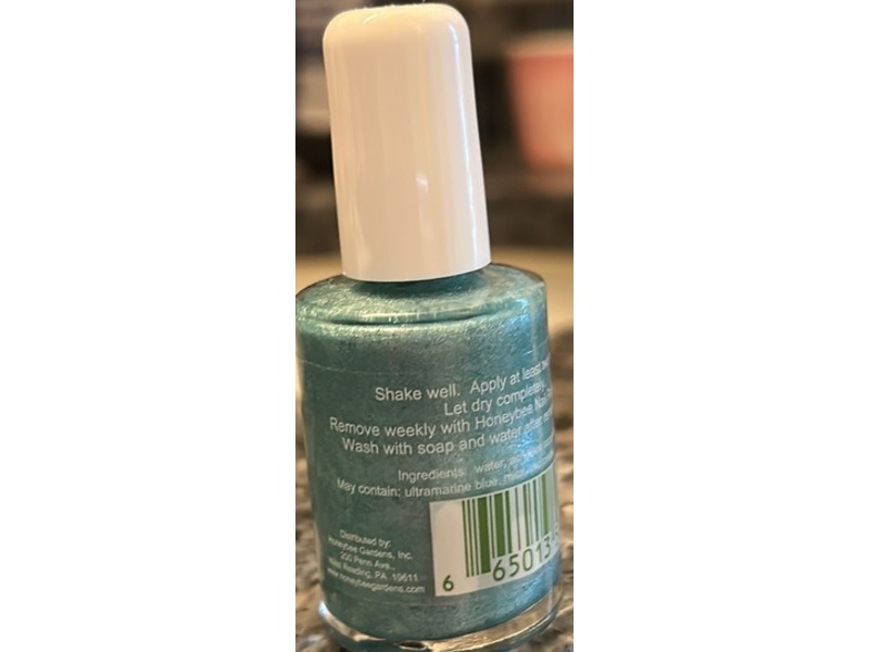 Honeybee Gardens Water Colors Water-Based Nail Enamel, Surf's Up, 0.5 fl oz/14 mL