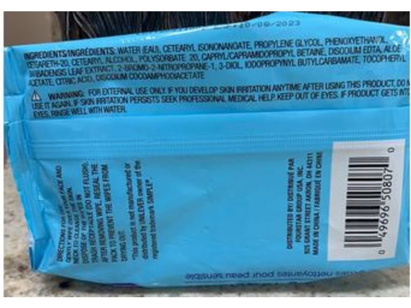 b.Pure Sensitive Skin Cleansing Towelettes, 25 Counts