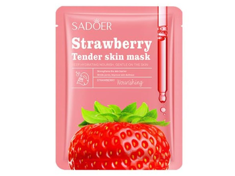 Sadoer Tender Skin Facial Mask, Strawberry, 25 g