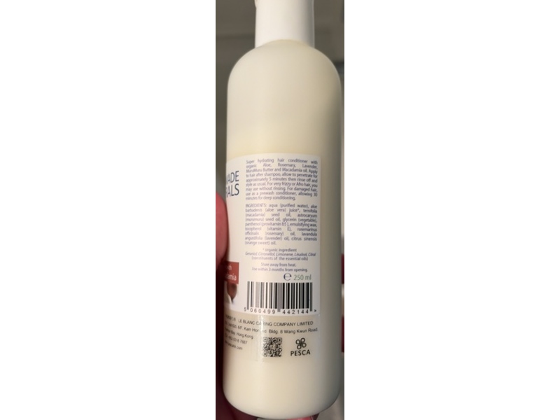 Handmade Naturals Hair Conditioner, Aloe, MuruMuru & Macadamia, 250 mL