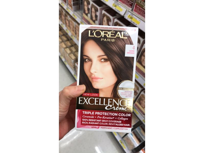 L'Oreal Excellence Creme with Pro-Keratine Complex, Dark Brown