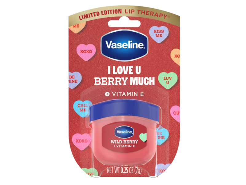 Vaseline Mini Lip Balm, Wild Berry, 0.25 oz/7 g