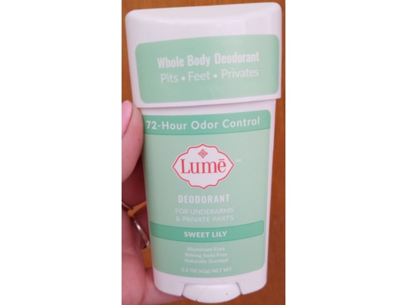 Lume Whole Body Deodorant, Sweet Lily, 2.2 oz / 62 g