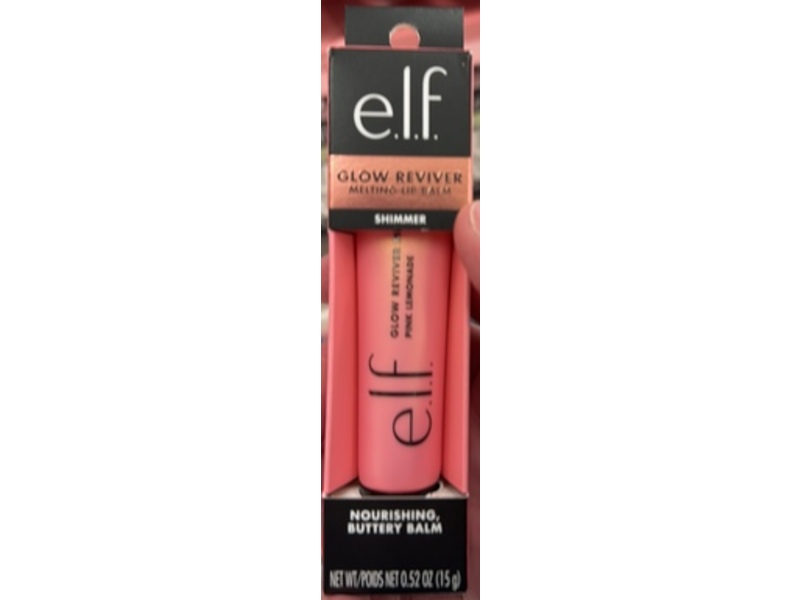 e.l.f. Glow Reviver Melting Lip Balm, Pink Lemonade, 0.52 fl oz/15 g