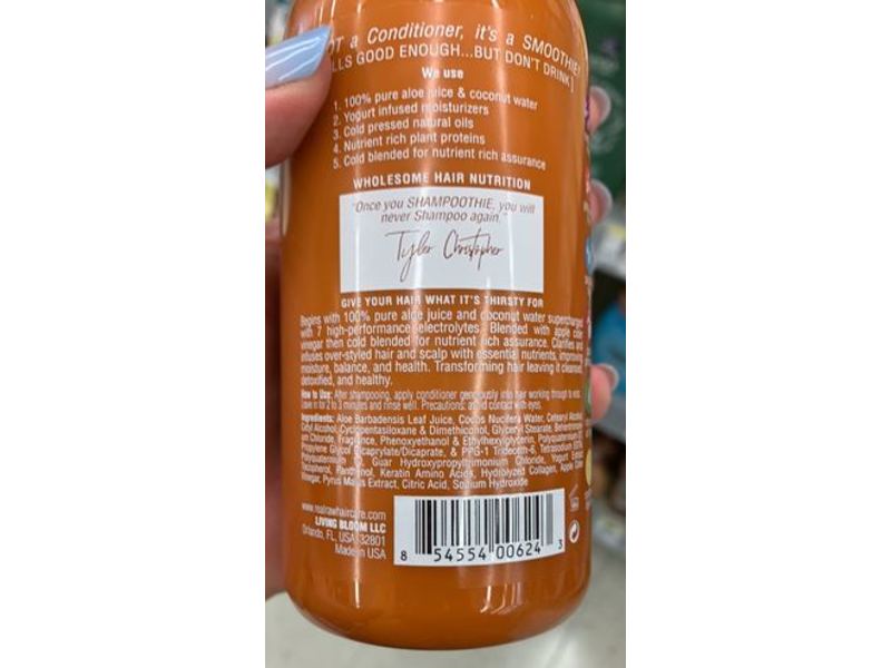 Real Raw Smoothie Clarifying Conditioner, Apple Cider Vinegar, 12 fl oz/355 mL