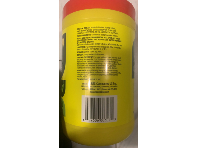 RTS Home Accents All-Purpose Cleaning Wipes, Citrus Scent, 160 Count