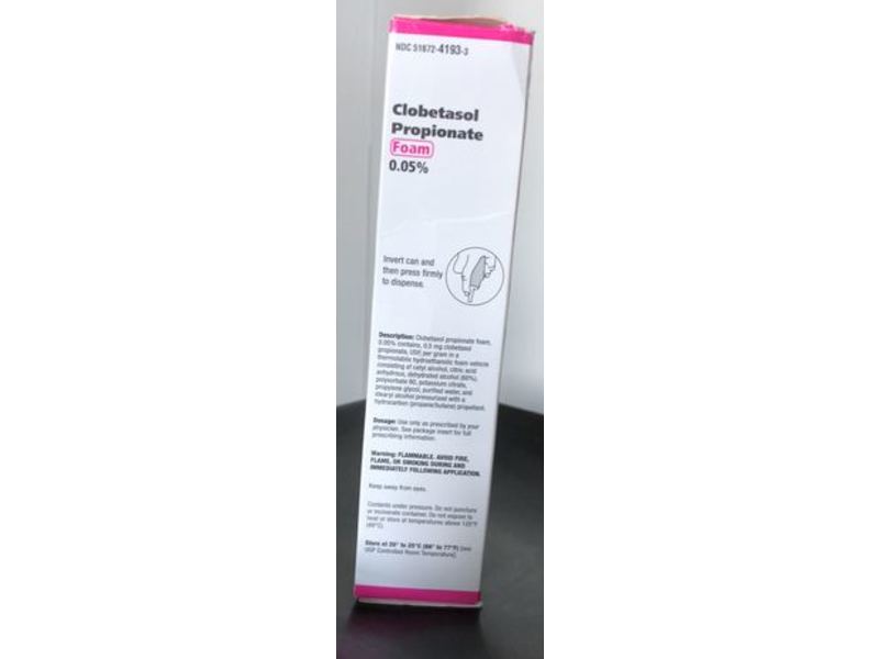 Clobetasol Propionate Foam, 0.05%, 50 g Tero (RX)