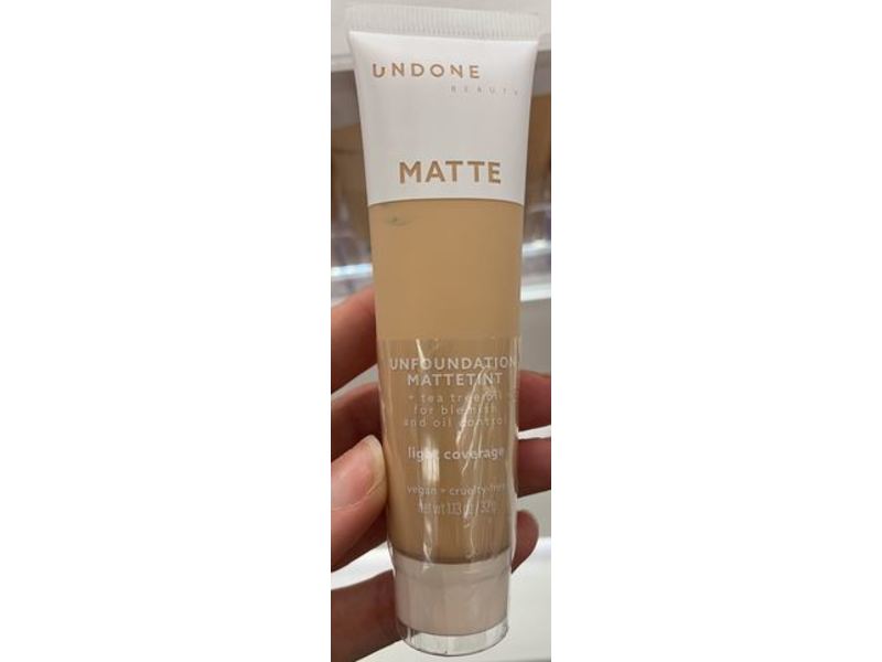 Undone Beauty Matte Unfoundation Matte Tint, Light Coverage, Buttercream Medium Light, 1.13 oz/32 g