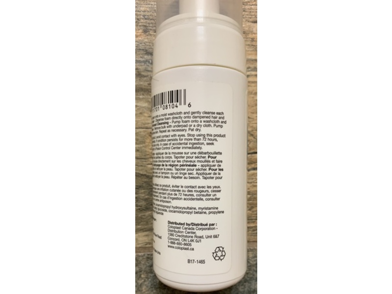 Coloplast Bedside Care Foam No Rinse Cleanser, Unscented, 4 fl oz/120 mL