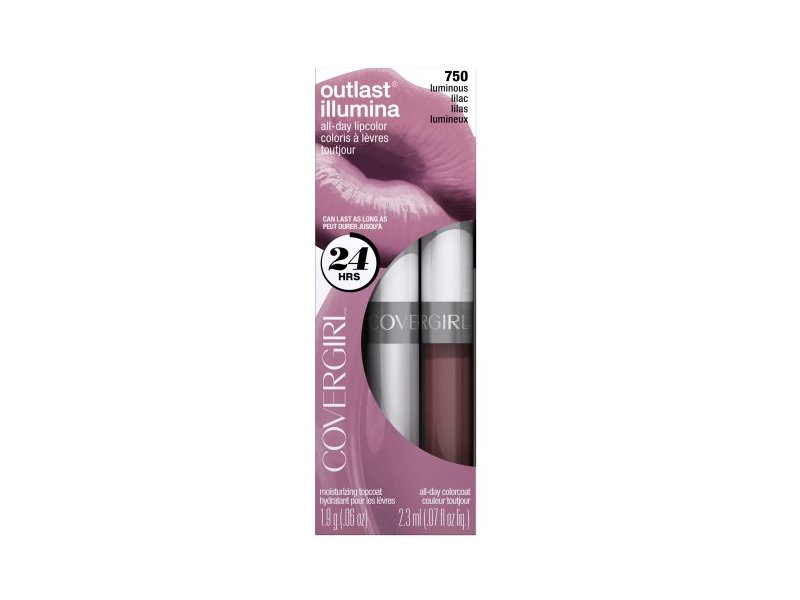 COVERGIRL Outlast Lipcolor Luminous Lilac 750 0.06 Fl Oz