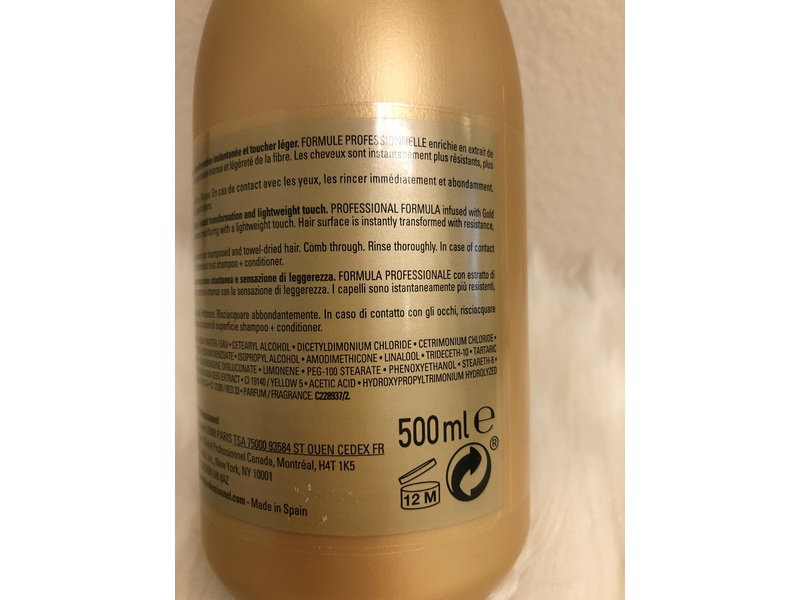 L'oreal Paris Seriee Expert Gold Quinoa + Protein Absolut Repair Conditioner, 16.9 fl oz/500 mL