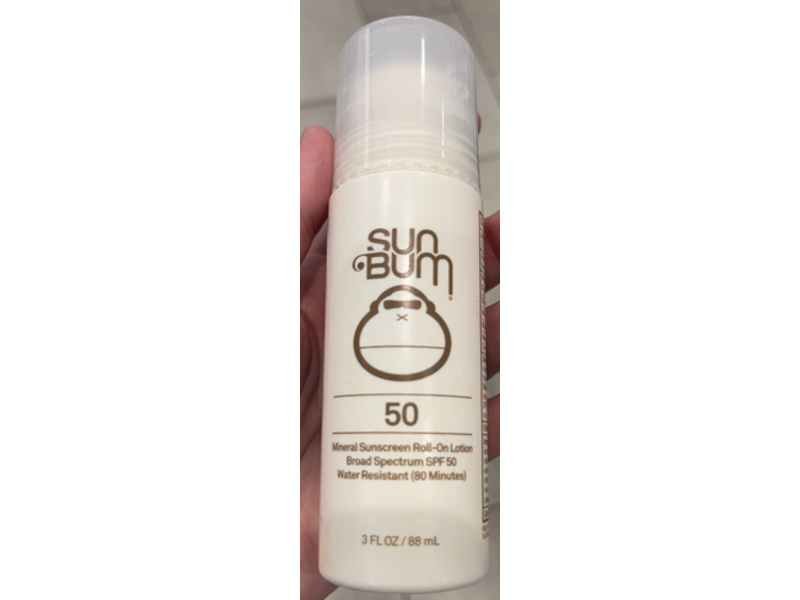 Sun Bum Mineral Sunscreen Roll - On Lotion, SPF 50, 3 fl oz/88 mL