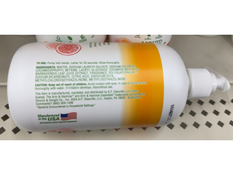 Arm & Hammer Liquid Hand Soap, Ruby Red Grapefruit, 12 fl oz/355 mL