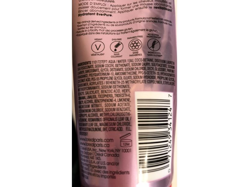 L'Oreal Ever Pure Moisture Shampoo Rosemary, 8.5 Fl Oz
