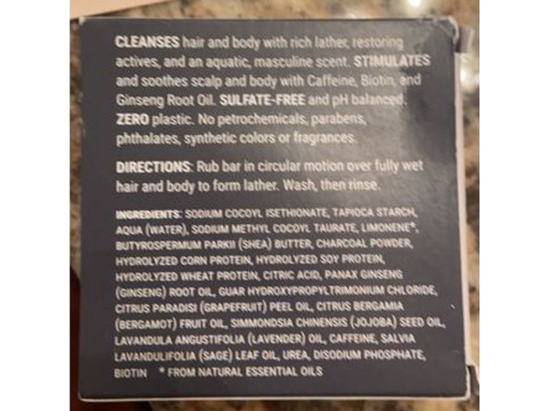 Superzero All-Over Hair & Body Shampoo Bar, 3 oz/85 g