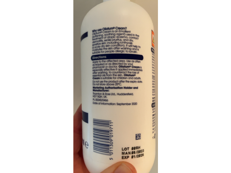 Oilatum Light Liquid Paraffin Cream, 500 mL