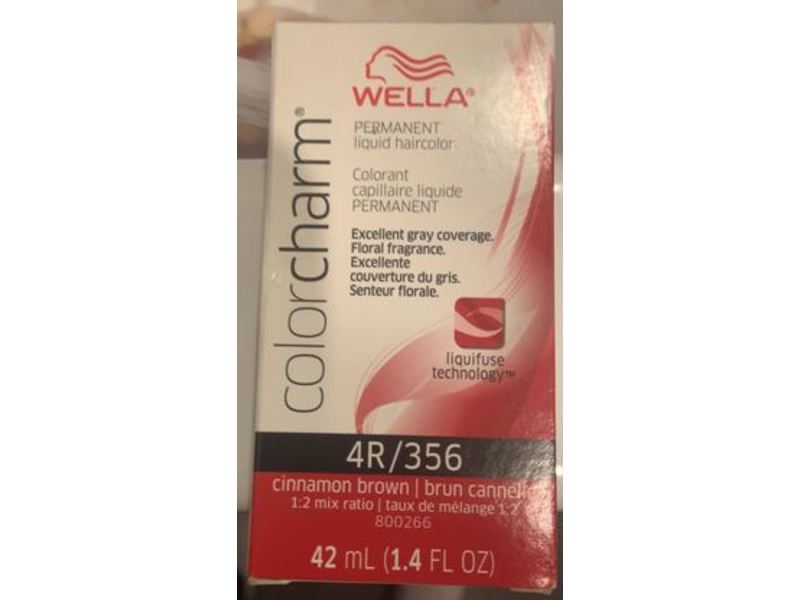 Wella ColorCharm Permanent Liquid Hair, 4R/356 Cinnamon Brown, 1.4 fl oz/42 mL