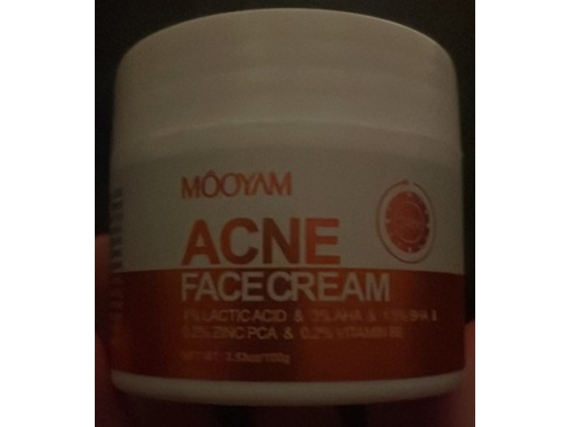 Mooyam Acne Face Cream, 3.53 oz/100 g