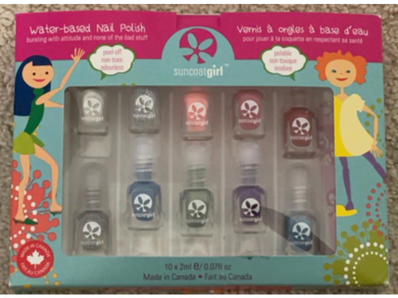 Suncoat Girl Water Based Nail Polish Set, Party Palette