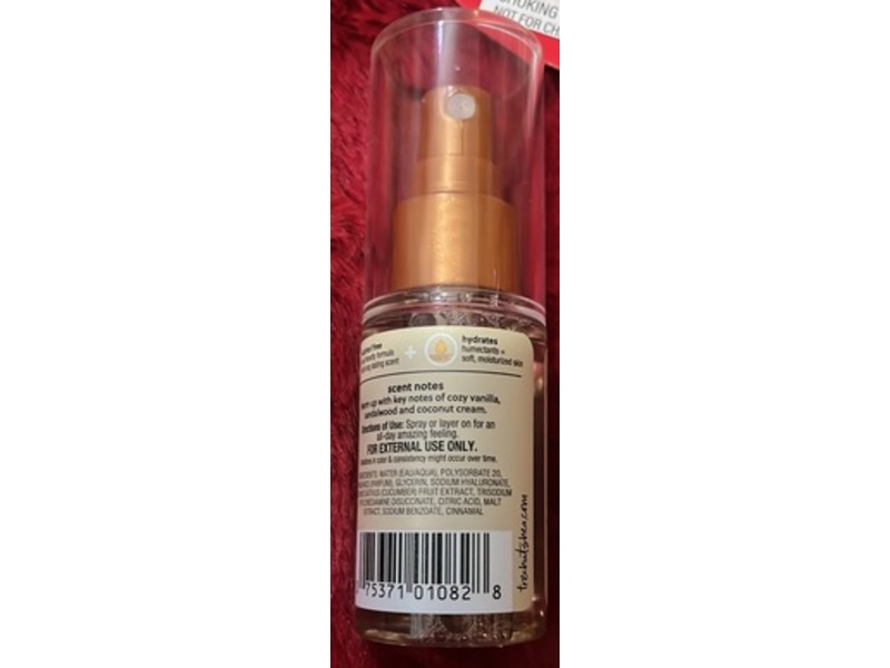 Tree Hut Fragrance Mist, Vanilla, 1.26 fl oz/37 mL