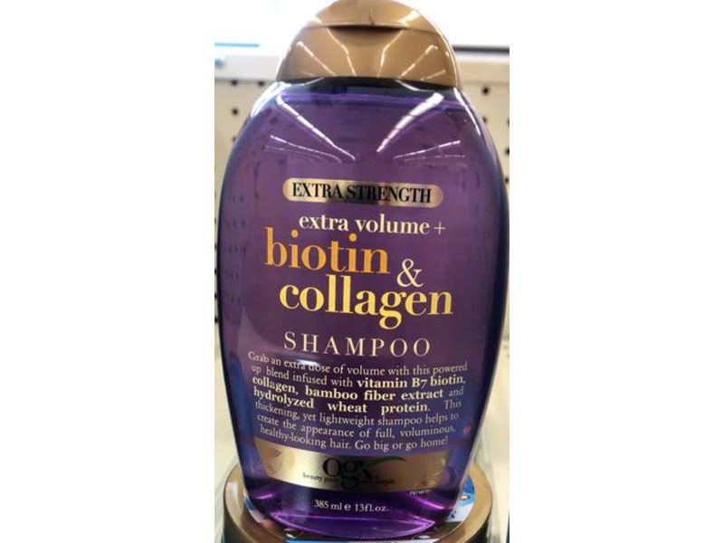 Ogx Extra Strength Biotin And Collagen Shampoo, 13 oz / 385 ml
