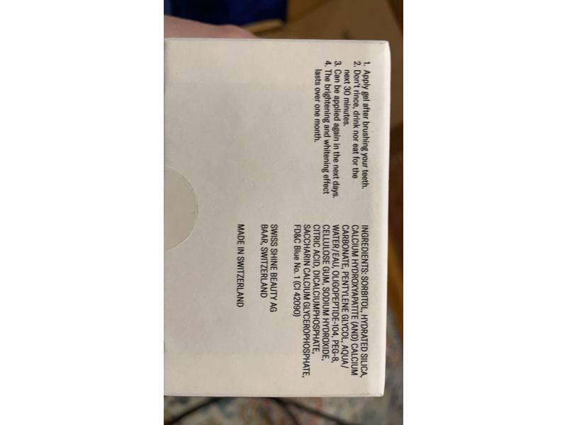 vVardis Aletsch Instant Bright & White Concentrate, 0.08 oz/2.6 g