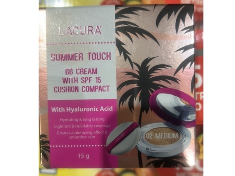 Lacura Summer Touch BB Cream Cushion Compact, SPF 15, 02 Medium, 15 g