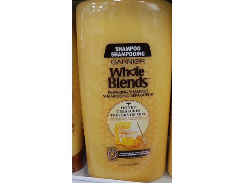 Garnier Whole Blends Repairing Shampoo, Honey Treasures, 28 fl oz/828 mL