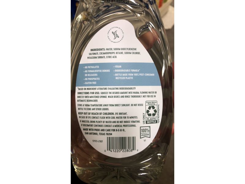 Field & Future Dishwashing Liquid, 24 fl oz/709 mL