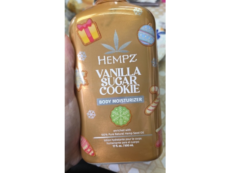 Hempz Body Moisturizer, Vanilla Sugar Cookie, 17 fl oz/500 mL