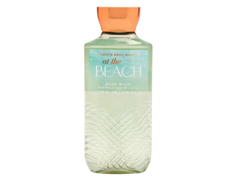 Bath & Body Works Body Wash, At The Beach, Vitamin B5+Aloe, 10 fl oz/295 mL
