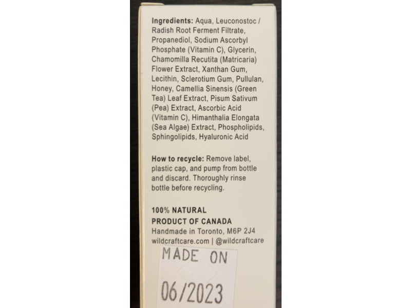 Wildcraft Everyday Natural Skincare Face Serum, Brighten Vitamin C, 1 oz/30 mL