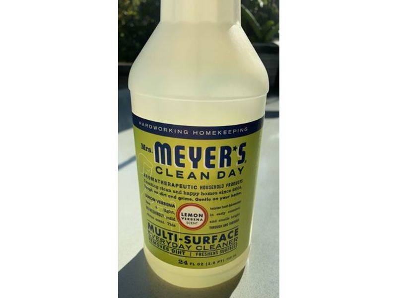 Mrs. Meyer's Clean Day Multi-Surface Everyday Cleaner, Lemon Verbena, 24 fl oz/710 mL
