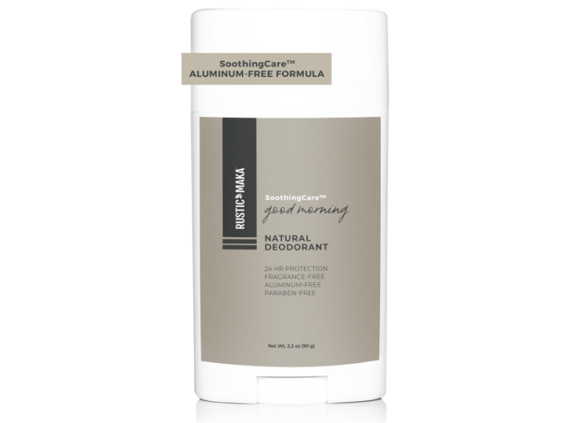 Rustic Maka Soothing Care Natural Deodorant, Good Morning, 3.2 oz/90 g