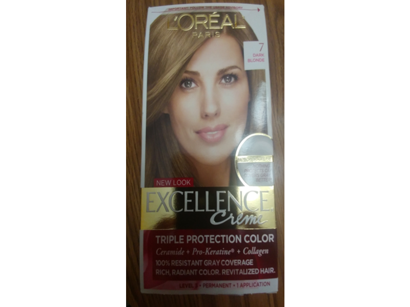 L'Oreal Paris Excellence Creme Triple Protection Color, 7 Dark Blonde