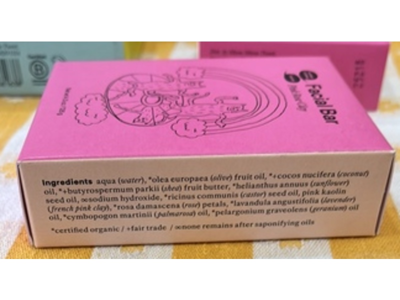 Meow Meow Tweet Facial Bar Soap, Pink Rose Clay, 4.5 oz/126 g