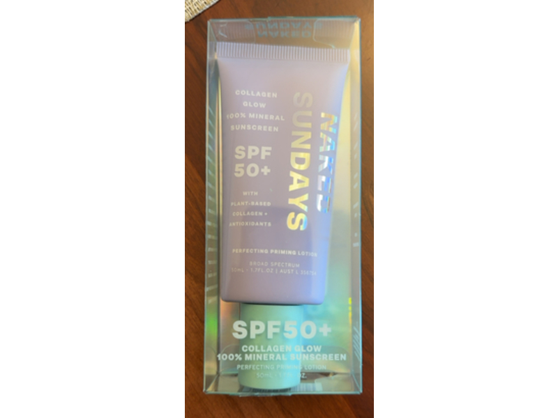 Naked Sundays Collagen Glow Mineral Sunscreen Lotion, SPF 50+, 1.7 fl oz/50 mL