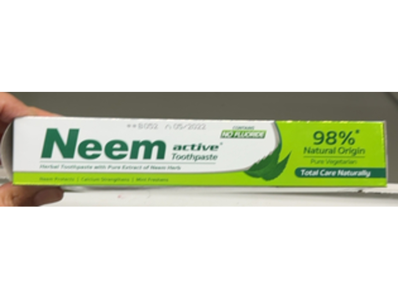 Neem Active Toothpaste, Extract Of Neem Herb, 6.17 oz/175 g