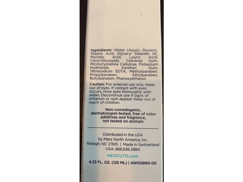 Neocutis Neo Cleanse Gentle Cleanser, 4.23 fl oz/125 mL