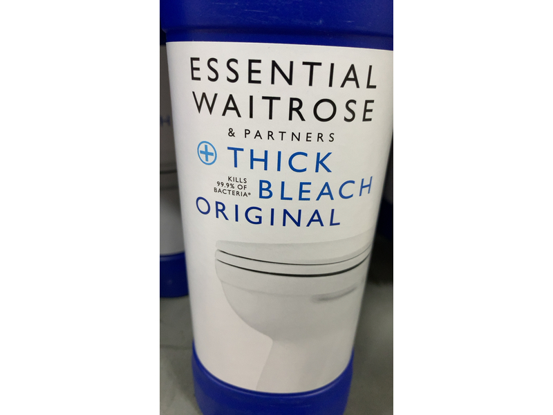Essential Waitrose & Partner Thick Bleach, Original, 750 mL
