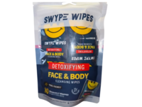 Swype Wipes Detoxifying Face & Body Cleansing Wipes, 30 Count - thumbnail 1